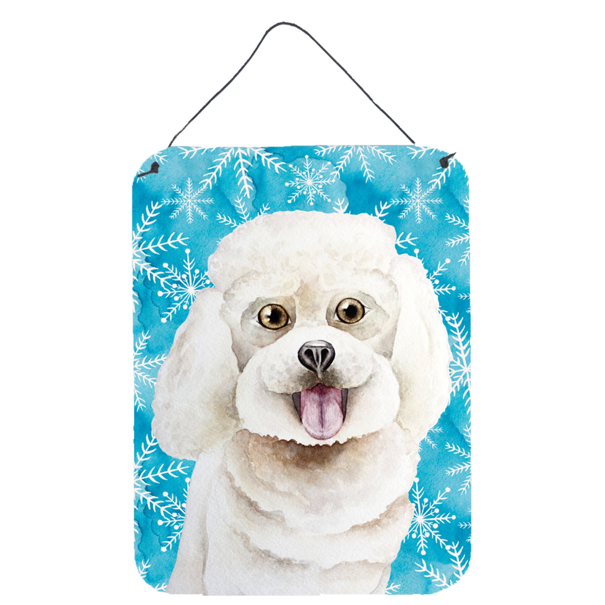 CarolineS Treasures Bichon Frise Winter Metal Print, 16 Inch  Inch  X 12 Inch  Inch , Multicolor