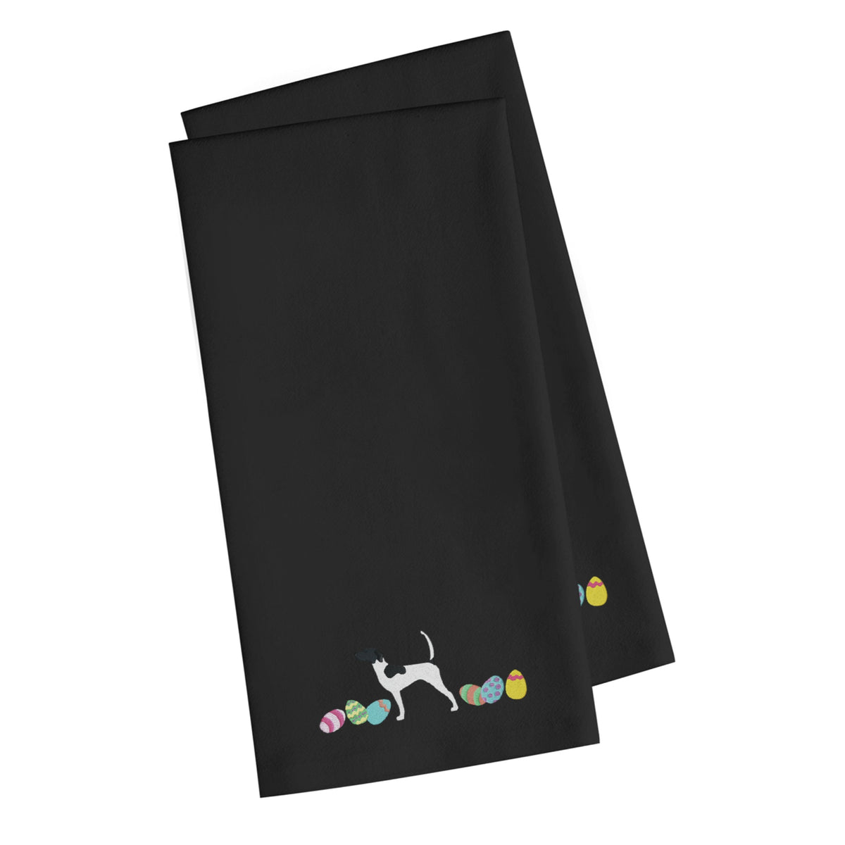 CarolineS Treasures Ck1639Bktwe English Pointer Easter Black Embroidered Kitchen Towel Set Of 2