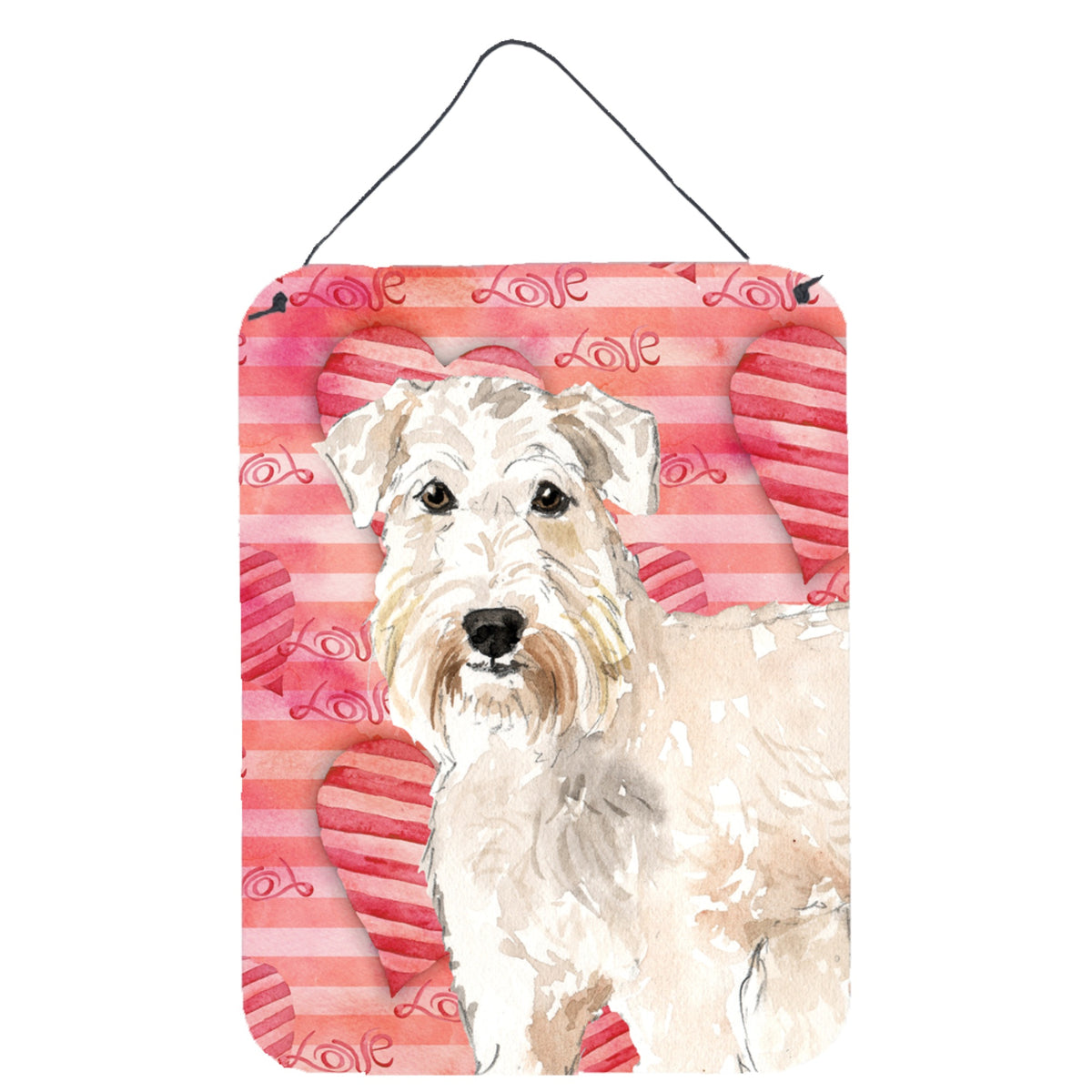 CarolineS Treasures Love A Wheaten Terrier Door Hanging Prints Walldecor, Multicolor