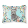 'Caroline'S Treasures Blue Russian Spring Flowers Fabric Standard Pillowcases, Multicolor'