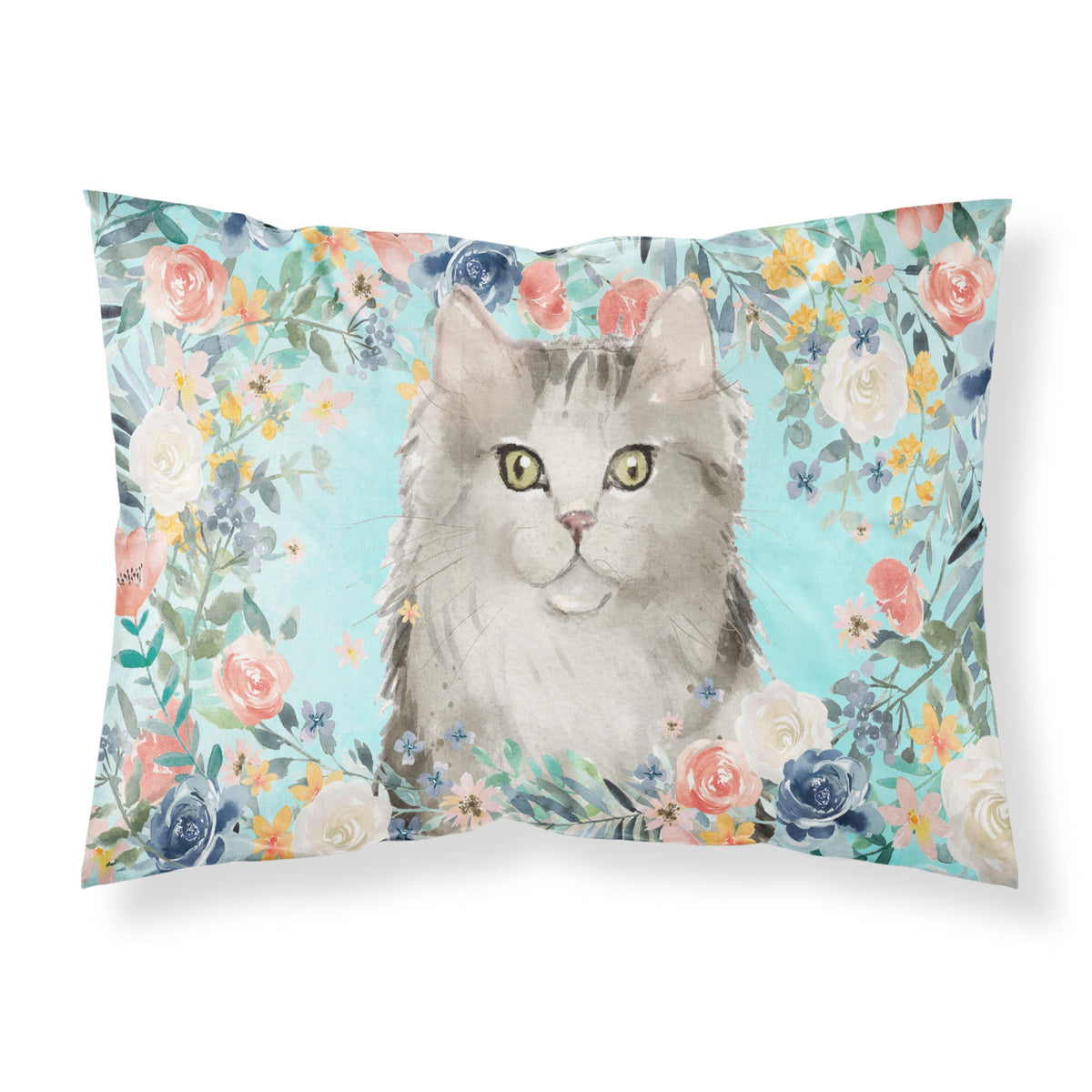 'Caroline'S Treasures Ragamuffin Spring Flowers Fabric Standard Pillowcases, Multicolor'