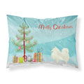 'Caroline'S Treasures Spitz Christmas Tree Fabric Standard Pillowcases, Multicolor'