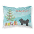 'Caroline'S Treasures Black Pekeapoo Christmas Tree Fabric Standard Pillowcases, Multicolor'