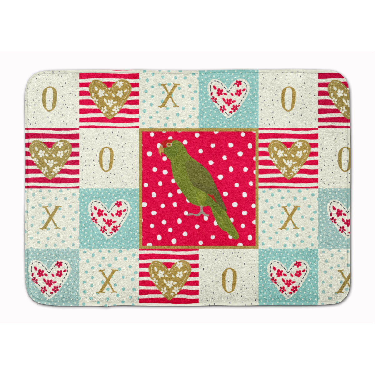 Carolines Treasures Amazon Parrot Love Machine Washable Memory Foam Mat doormats, Multicolor