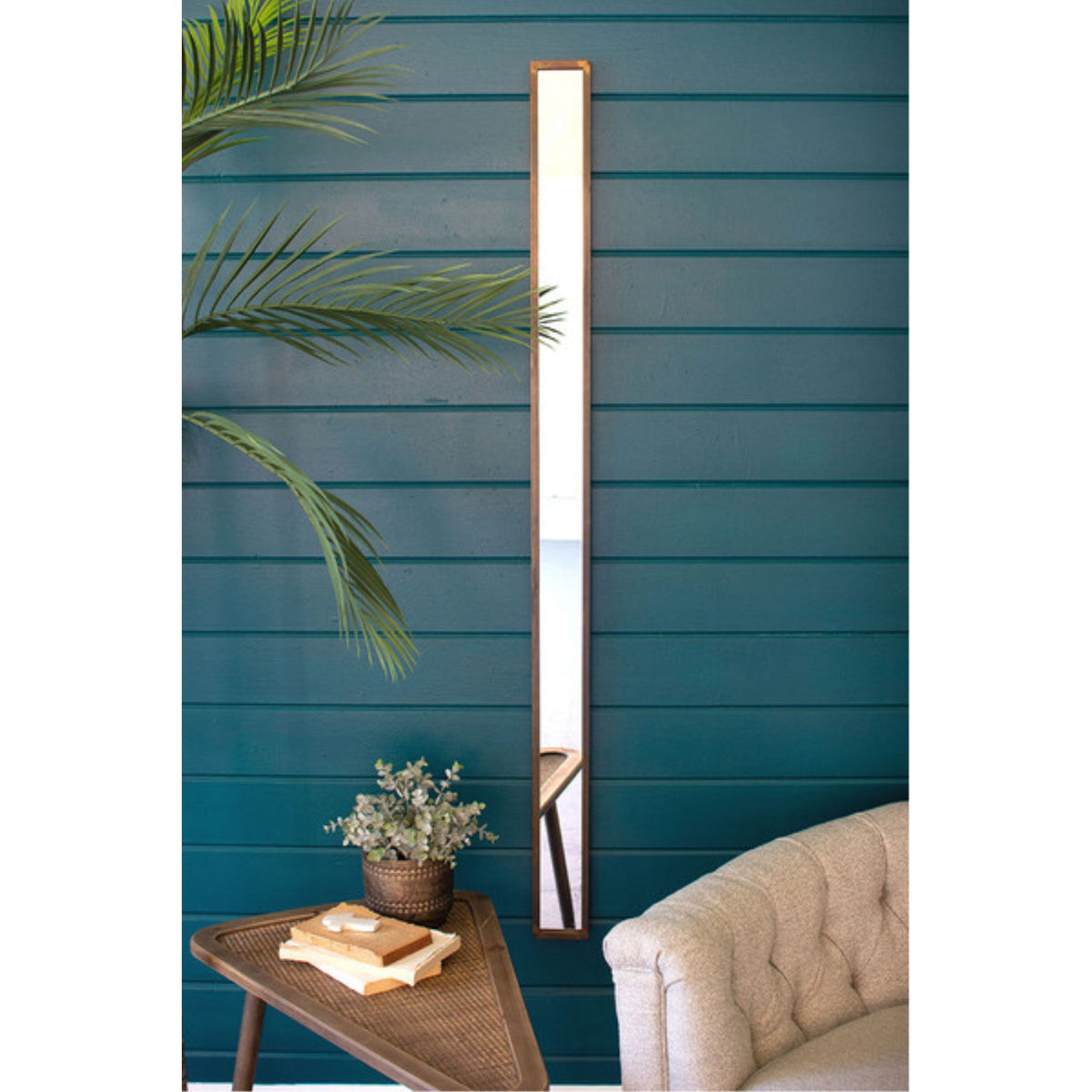 Tall Thin Wall Mirror  4 Inch  Wide