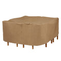 Duck Covers Essential 76 In. L Square Patio Table & Chair Set Cover