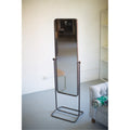 Tall Metal Framed Floor Mirror With Stand