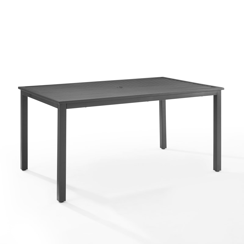 Hansen Outdoor Dining Table  Versatile, Practical, Fade/Water Resistant, Umbrella Hole  Ideal For Alfresco Dining