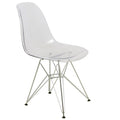 Leisuremod Cresco Molded Eiffel Side Chair
