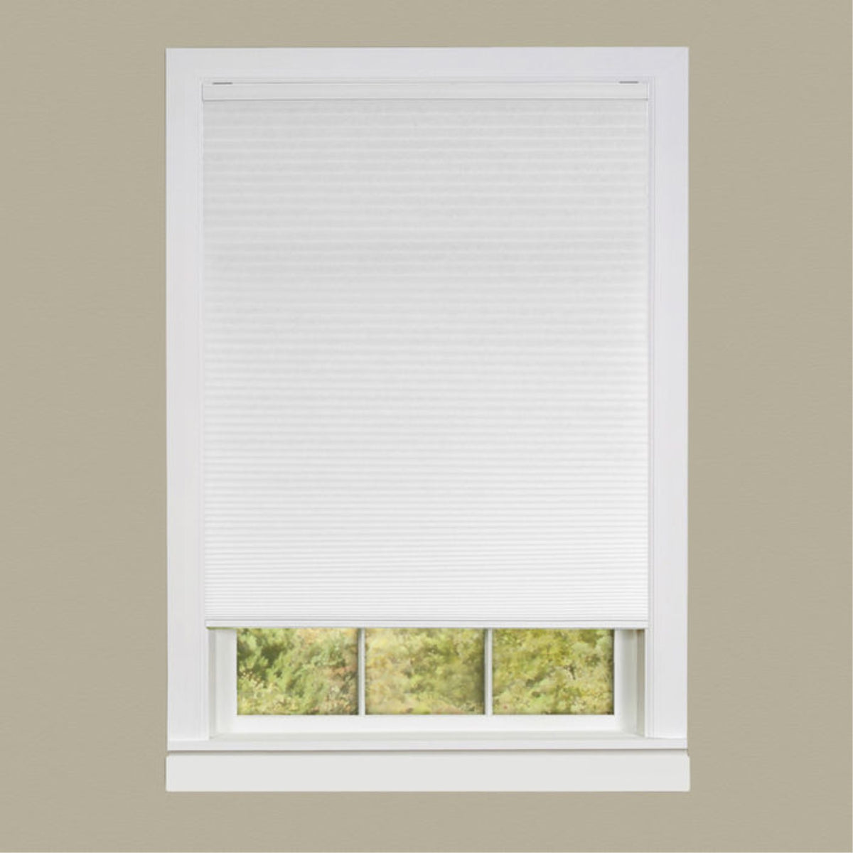 Cordless Honeycomb Cellular Shades  Versatile, Insulating Window Coverings For Comfortable Room Temperature  White, 45X64