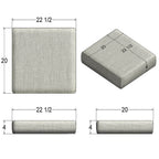 Outdoor-USA Ottoman/Bench 20L x 22.5W x 4D Replacement Cushions
