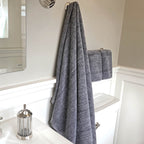 Bamboo Hand Towels - Viscose from Bamboo + Cotton - 2pk - Charcoal