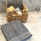 Bamboo Hand Towels - Viscose from Bamboo + Cotton - 2pk - Charcoal