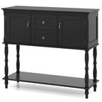 Console Table with 2 Drawers and Storage Cabinets