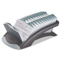 Durable TELINDEX Desk Address Card File ,FILE,ADSCRD,OPN,GR/BK