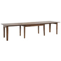 Sunset Trading Simply Brook 134 Inch  Rectangular Extendable Dining Table | Amish Brown | Seats 12