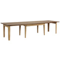 Sunset Trading Brook 134 Inch  Rectangular Extendable Dining Table | Seats 12