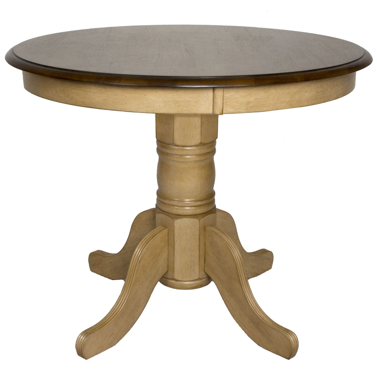 Sunset Trading Brook Round 36 Inch  Pedestal Dining Table | Seats 4