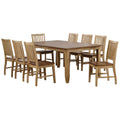 Sunset Trading Brook 9 Piece 72 Inch  Rectangular Extendable Table Dining Set | Seats 8