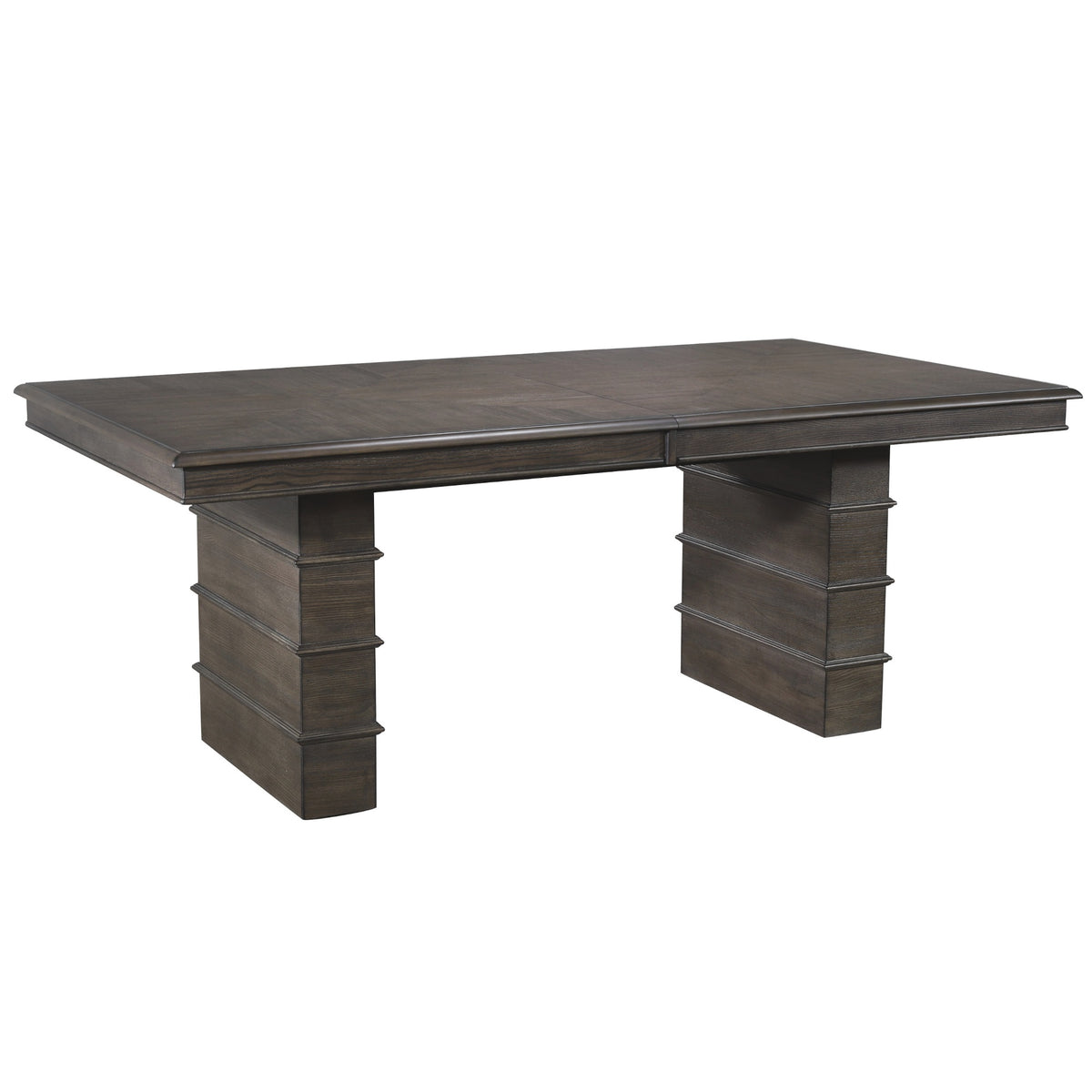 Sunset Trading Cali 96 Inch  Rectangular Extendable Dining Table| Brown Solid Wood | Seats 8