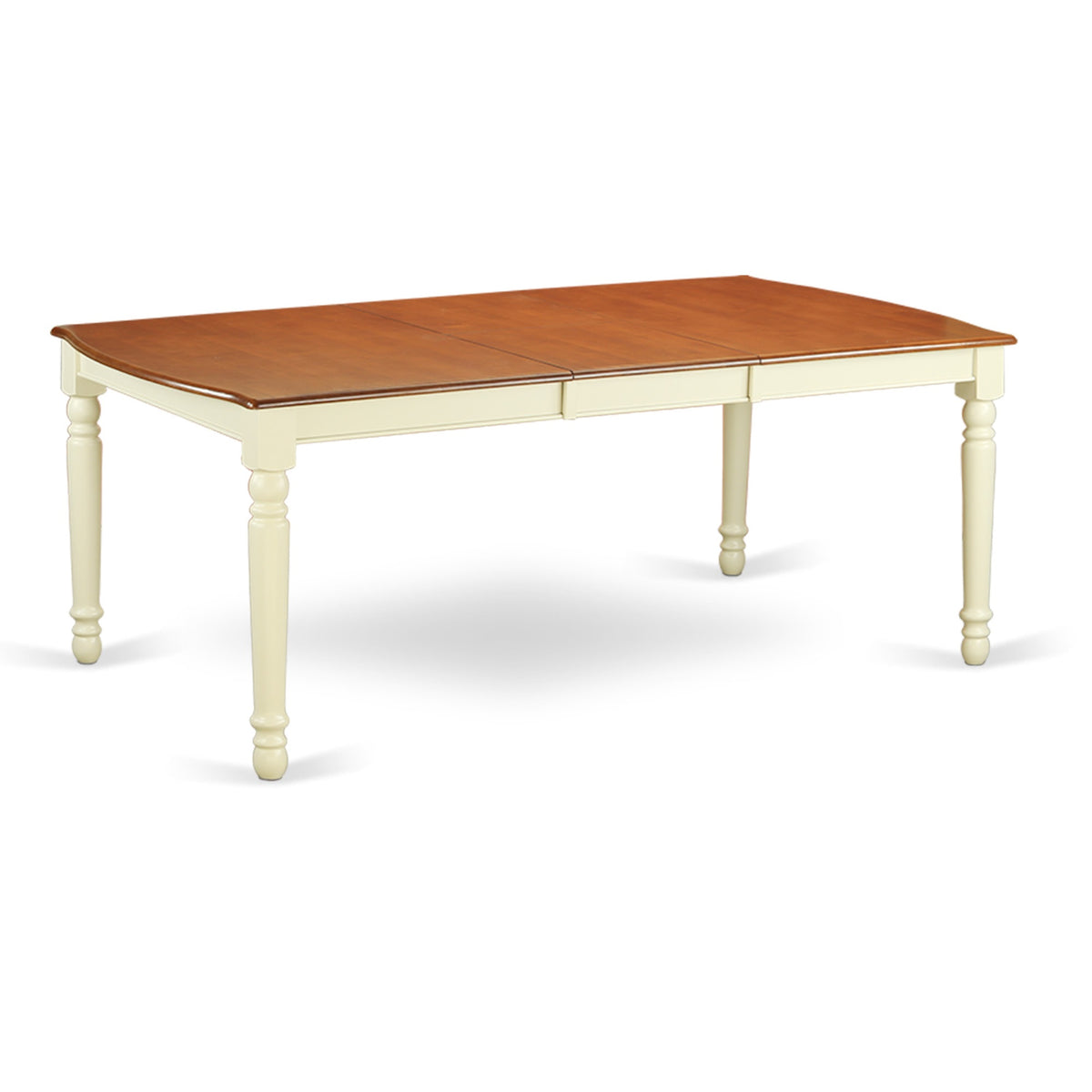 Dowe9Bmkw 9 Pc Kitchen Table Set With A Dining Table And 8 Dining Chairs In Buttermilk And Cherry