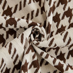 Chenille Houndstooth Sofa Throw Cover, Scratch Proof Cozy Throw Blankets for Couch