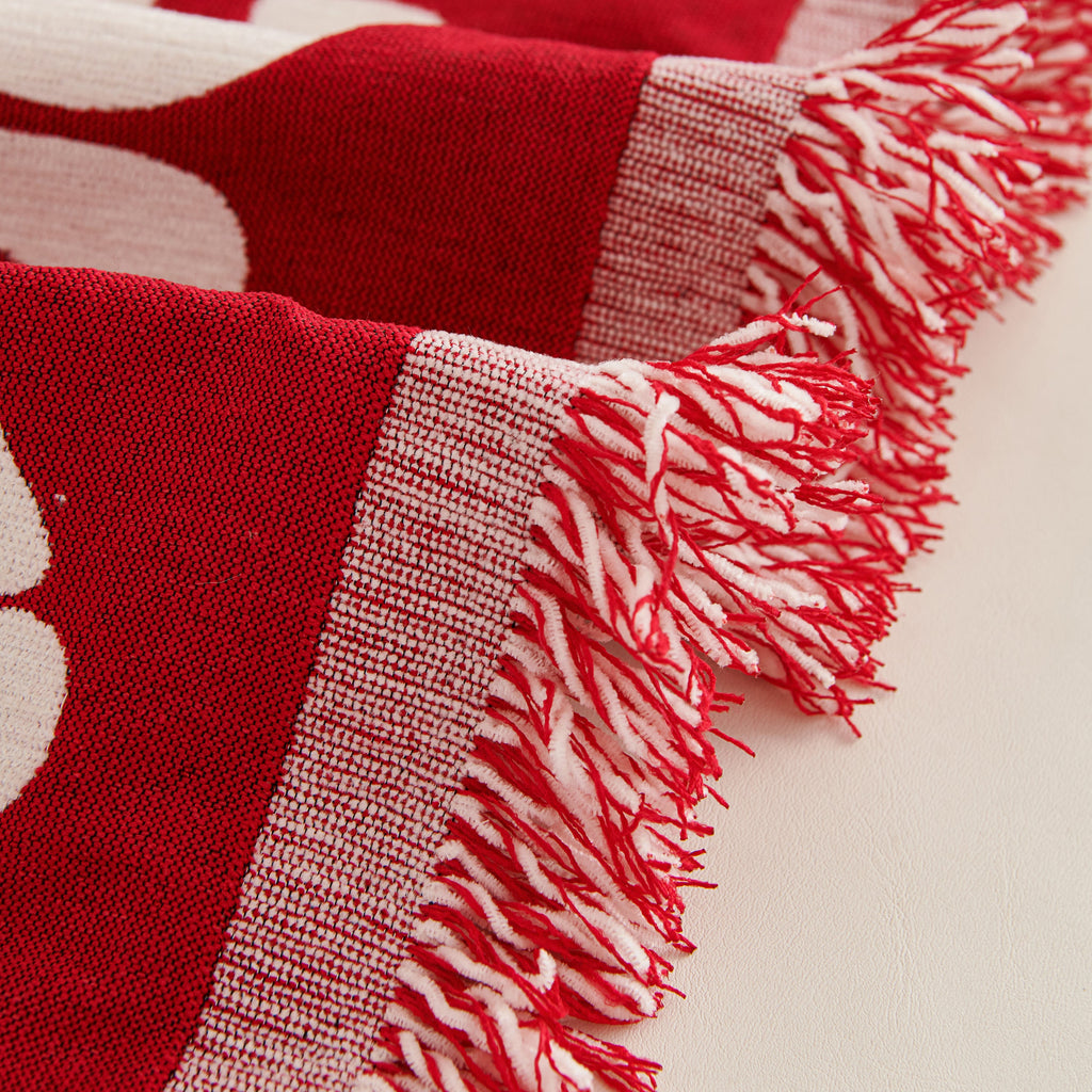 Chenille Houndstooth Sofa Throw Cover, Scratch Proof Cozy Throw Blankets for Couch