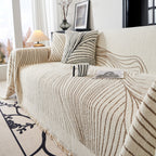 Cozy Striped Sofa Throw Blanket L Shaped Sectional Couch Covers Luxury Throws for Sofas