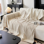 Cozy Striped Sofa Throw Blanket L Shaped Sectional Couch Covers Luxury Throws for Sofas