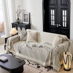 Cozy Striped Sofa Throw Blanket L Shaped Sectional Couch Covers Luxury Throws for Sofas