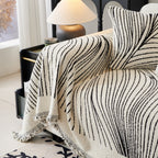 Cozy Striped Sofa Throw Blanket L Shaped Sectional Couch Covers Luxury Throws for Sofas
