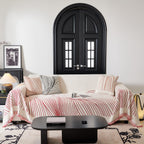Cozy Striped Sofa Throw Blanket L Shaped Sectional Couch Covers Luxury Throws for Sofas