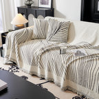 Cozy Striped Sofa Throw Blanket L Shaped Sectional Couch Covers Luxury Throws for Sofas