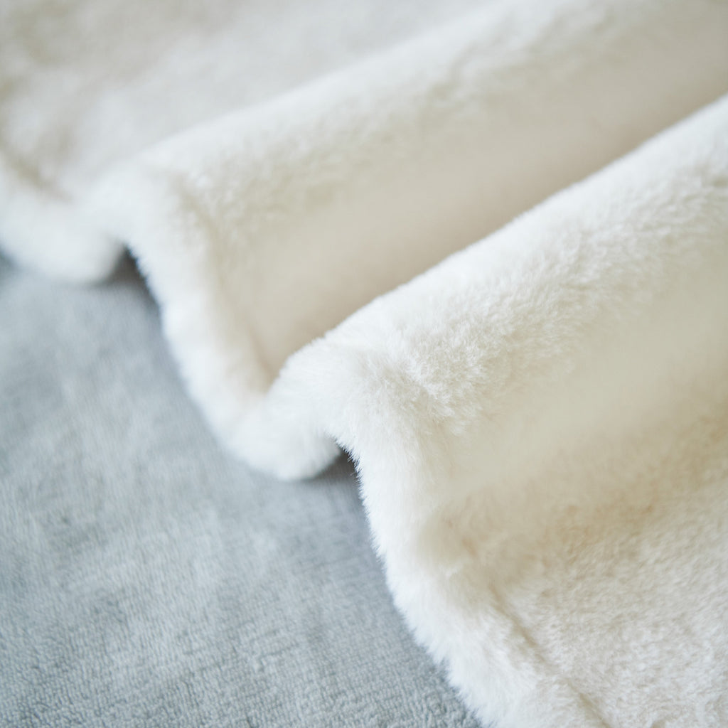 Faux Fur Smooth Plush Comfy Couch Covers, Soft Thicked Durable Blankets and Throws for Sofas