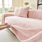 Faux Fur Smooth Plush Comfy Couch Covers, Soft Thicked Durable Blankets and Throws for Sofas