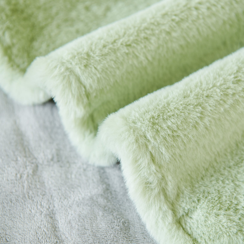 Faux Fur Smooth Plush Comfy Couch Covers, Soft Thicked Durable Blankets and Throws for Sofas