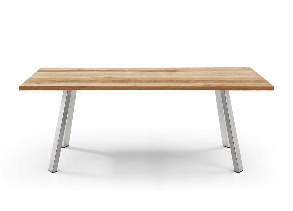 Whiteline Modern Living Rhea Rectangular Outdoor Dining Table, Brown