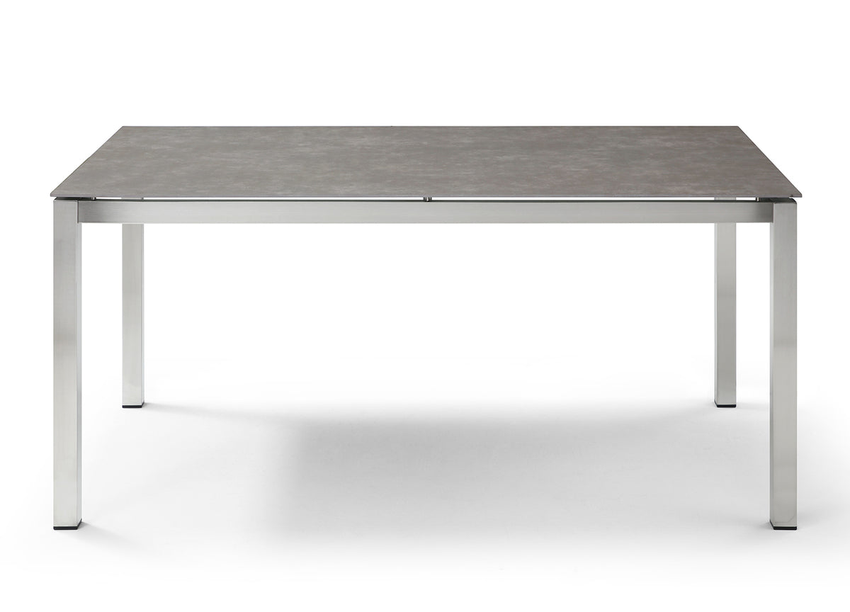 Whiteline Modern Living Paola Rectangular Outdoor Dining Table, Light Grey