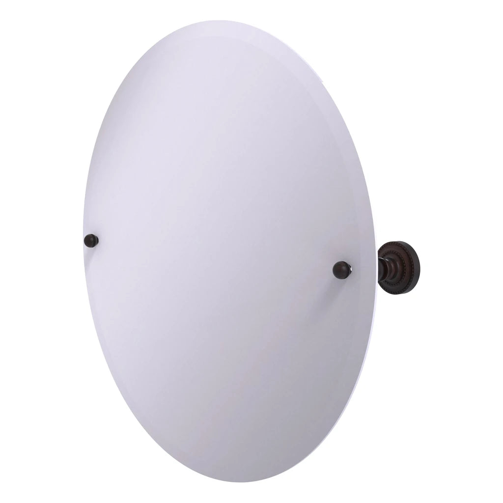 Frameless Round Tilt Mirror With Beveled Edge  Dt90Vb
