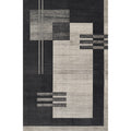 Momeni Edition Geometric Polyester Charcoal Area Rug, 79 x 910 Sized Rug for Living Room, Bedroom, Dining Room, and Kitchen