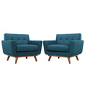 Engage Armchair Wood Set of 2 - Azure