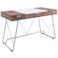 Panel Office Desk  Birch
