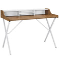 Bin Office Desk  Walnut