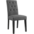 Confer Dining Fabric Side Chair  Gray