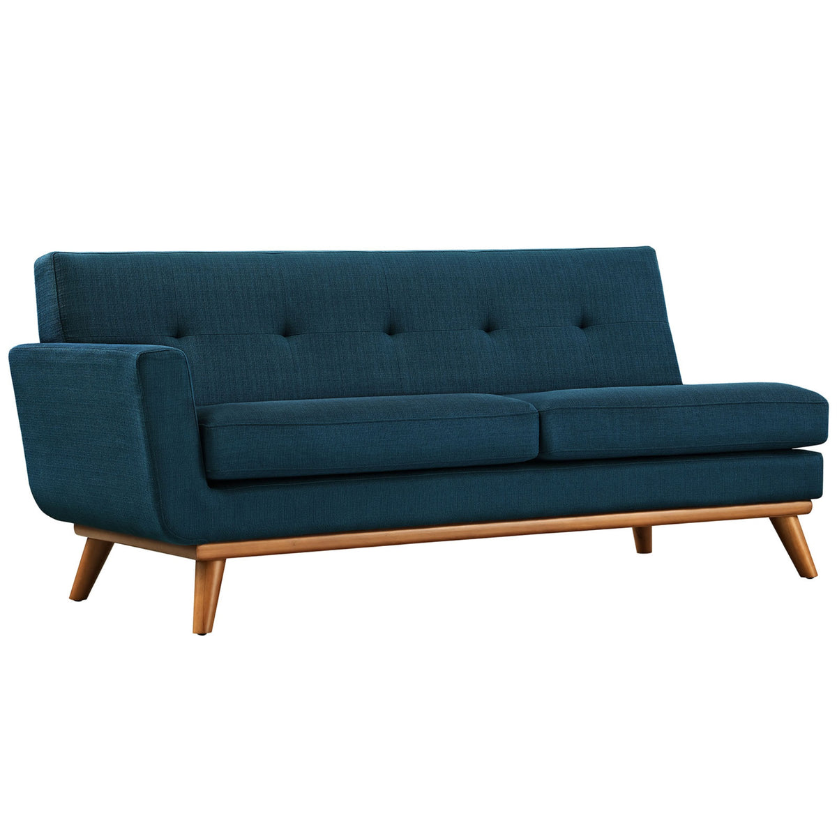 Engage Leftarm Loveseat  Plush Cushions, Elegant Design, Sturdy Frame  Perfect For Relaxing And Entertaining  Azure