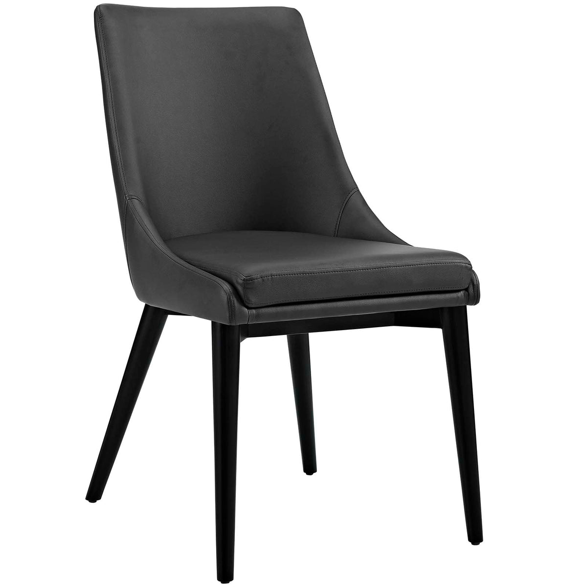 Viscount Vinyl Dining Chair  Black