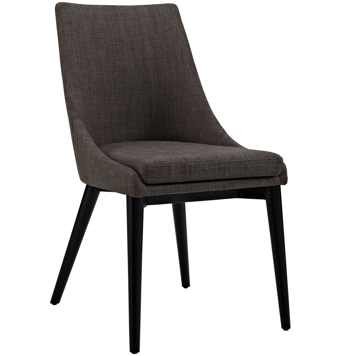 Viscount Fabric Dining Chair  Brown