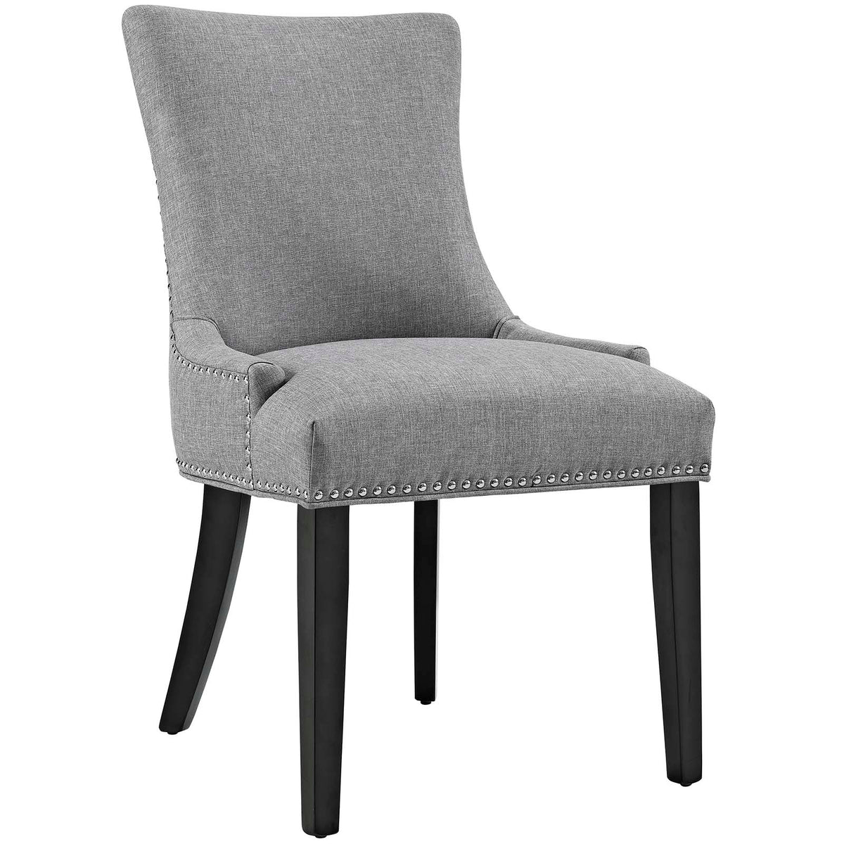 Marquis Fabric Dining Chair  Light Gray