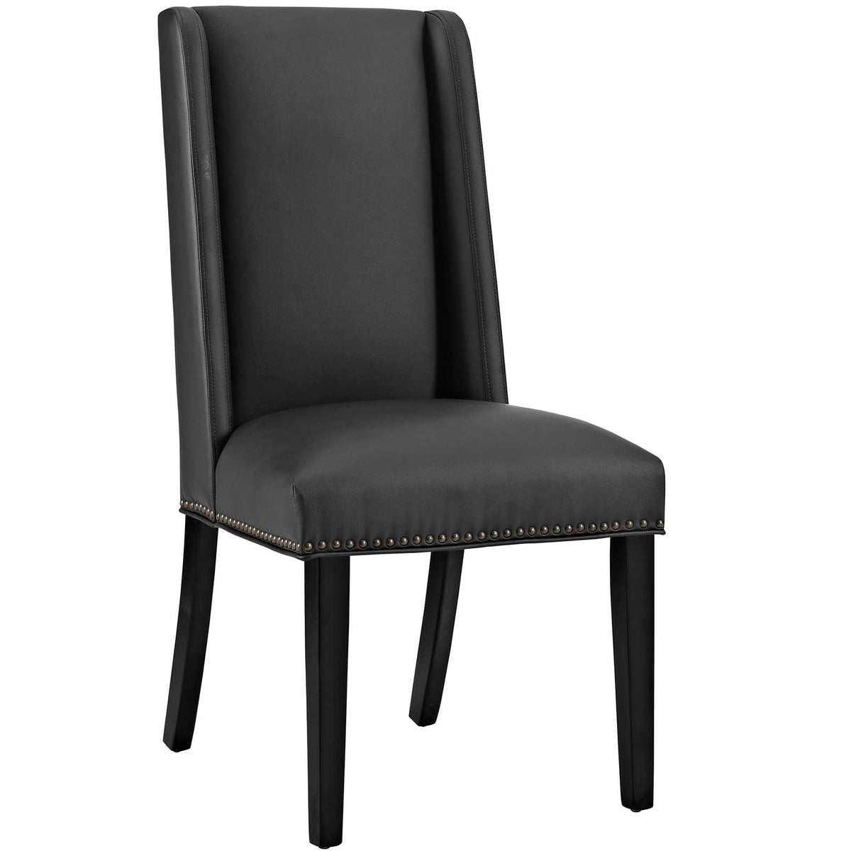 Baron Vinyl Dining Chair  Black