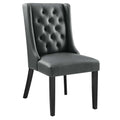 Opulent Baronet Dining Chair: Exquisite Design, Comfortable Vegan Leather Upholstery